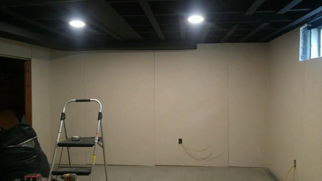 During wall installation.