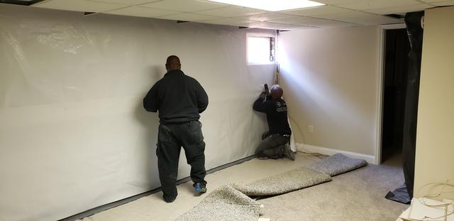 Installing Basement Systems Vapor Proofing System