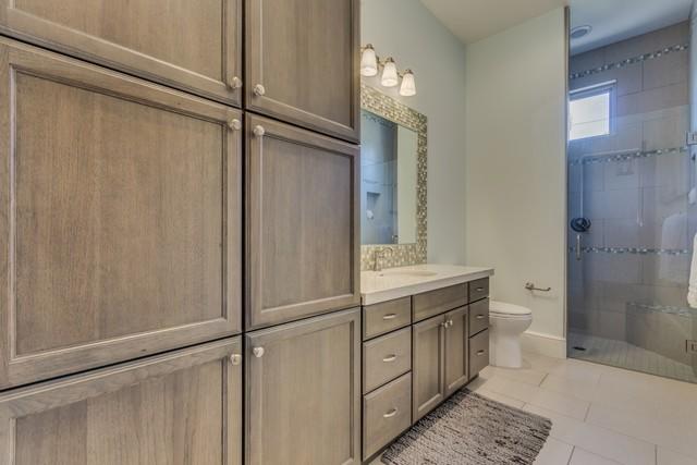 New Starmark Bathroom Cabinets were a big part of this bathroom remodeling project.