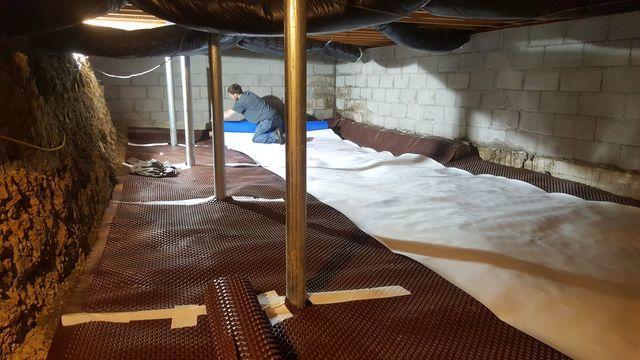 Drainage Matting and Crawl Space Encapsulation