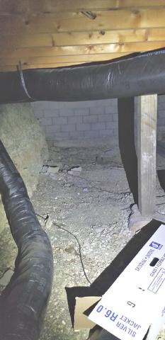 Before Crawl Space Repair Cannon Falls, MN