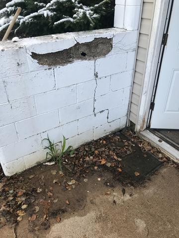 Before Foundation Repair La Crosse, WI