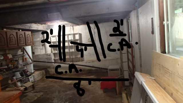 Mur de fondation affaibli au centre