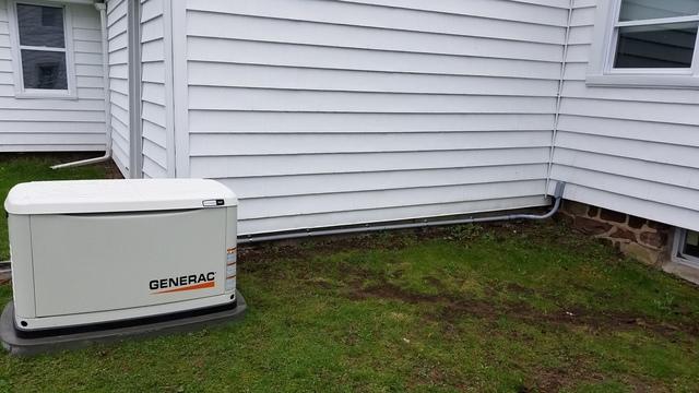 Completed Generac generator install for Williamson, NY