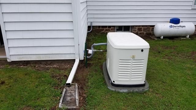 Propane generator install in Williamson, NY