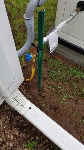 Connections for a new Generac generator in Williamson, NY