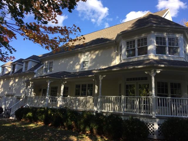 Exterior Painting on Wrap Around Porch, Southport CT