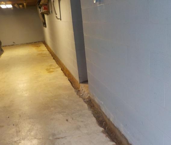 Perimeter of Basement Jackhammered in Preparation