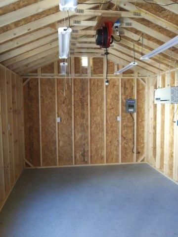 Before Spray Foam Insulation in Shed