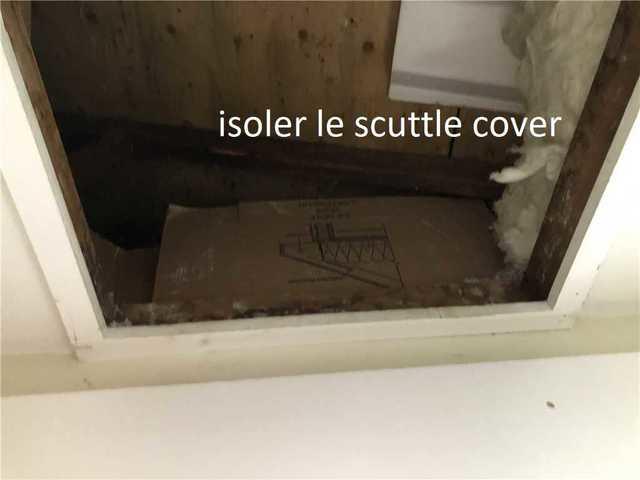 Isoler la trappe d'accès