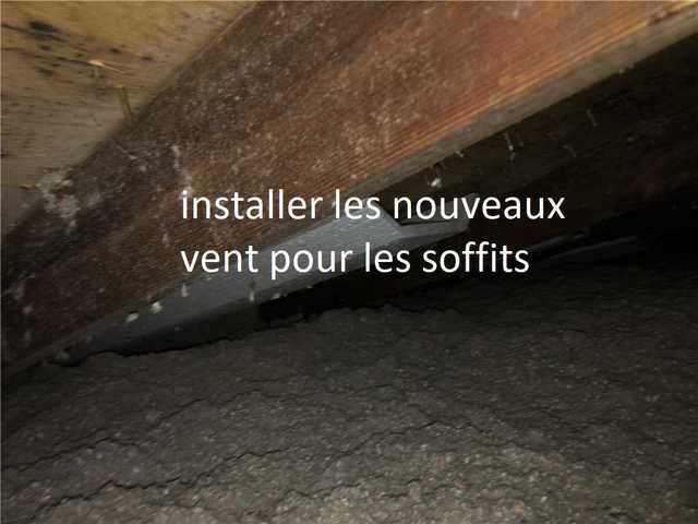 Chemin pour la ventilation de salle de bain