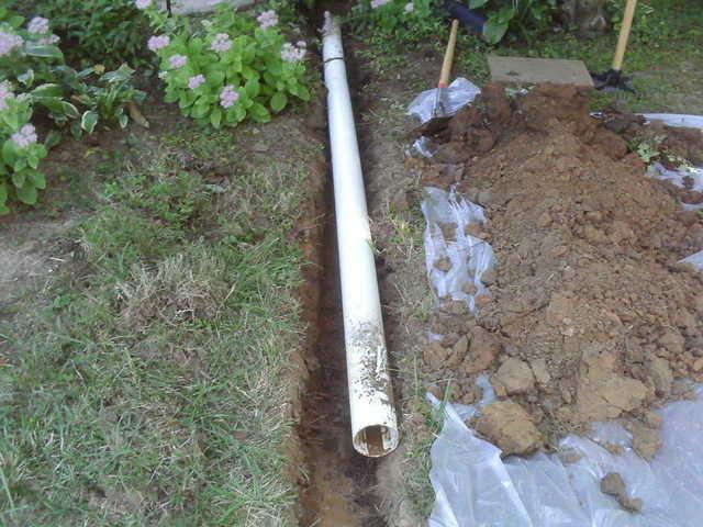 Discharge Line in Creve Coeur, MO Before Covering