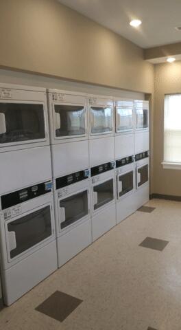 This laundry room is for the entire development to utilize. It consisted of many dedicated circuits for the appliances shown.