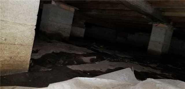 The Moisture Problem Under the Crawl Space was Evident