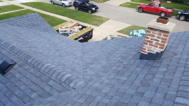 My Pros Roof Replacement Photo Album Certainteed Landmark Atlantic Blue Shingle Replacements