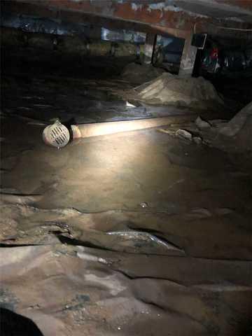 This crawlspace had several inches of water creating the perfect environment for wood rot and potential mold growth.