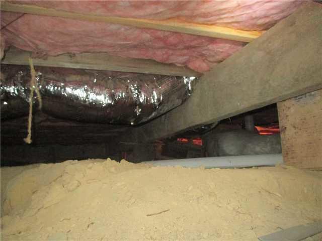 The crawlspace was dirty and humid, and needed to be fixed before it caused dangerous problems for the homeowners