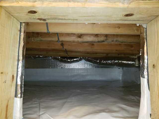 Another view of the crawlspace after CleanSpace was installed