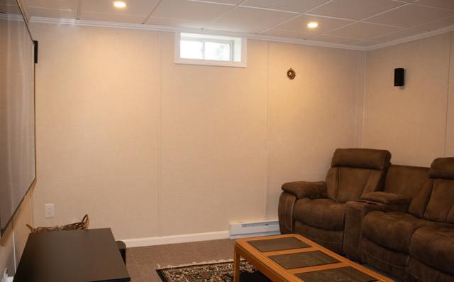 A Finished Basement Theater in Westford, MA