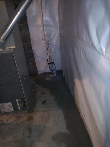 A SuperSump Pump System is installed