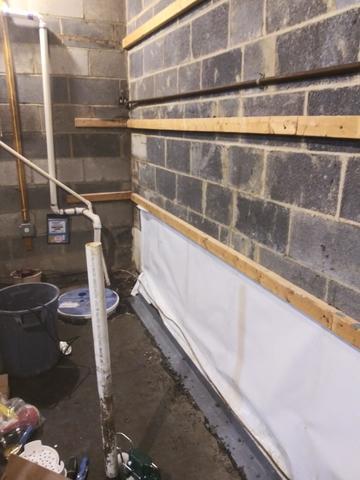 Partially Complete Basement Waterproofing