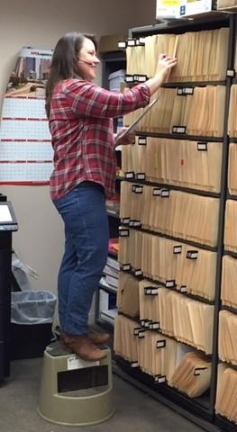 Filing away