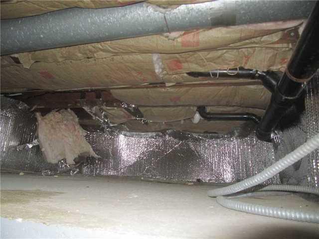 Improperly Installed Insulation at Rim Joist