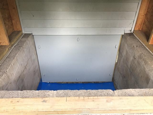 Everlast Crawl Space Door Installed