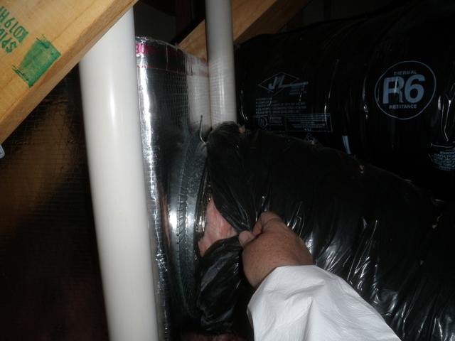 Duct Leakage counts for more than 30% of the air loose in your HVAC system. The more air your system looses before it makes it into the home the harder the system will need to work and the more it will cost. With proper duct repair and insulation your system could become 30% more efficient making your rooms more comfortable while lowering your utility bills. Under the 2012 Energy Code in Maryland all new duct work needs to be tested in accordance to the 2012 IECC code. Contact Dr. Energy Saver to schedule your duct blaster testing.