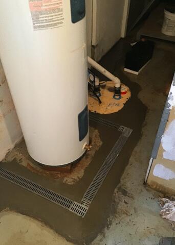 The TripleSafe Sump System has been installed and the the basement will never flood again!