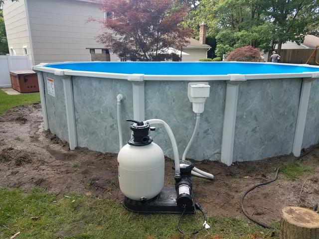 Y E S Contractors Pool Services Photo Album Above Ground Pool Installation In Toms River Nj
