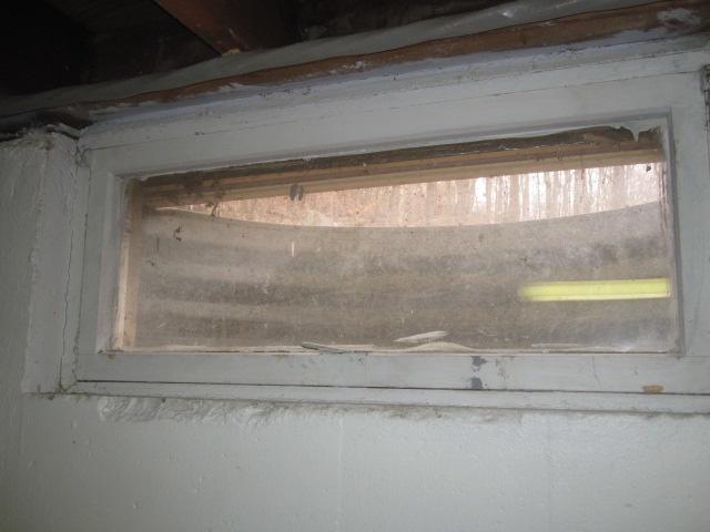 Windows can be a great asset to a basement; they provide a warm natural light. However, old windows that are made of wood, like this one, can become leaky over time. We installed our EverLast windows, which feature insulated, low-e glass to reduce heat loss and improve energy efficiency. All-vinyl construction makes our windows totally corrosion proof and maintenance free.