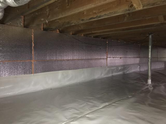 Insulated Crawlspace Wall