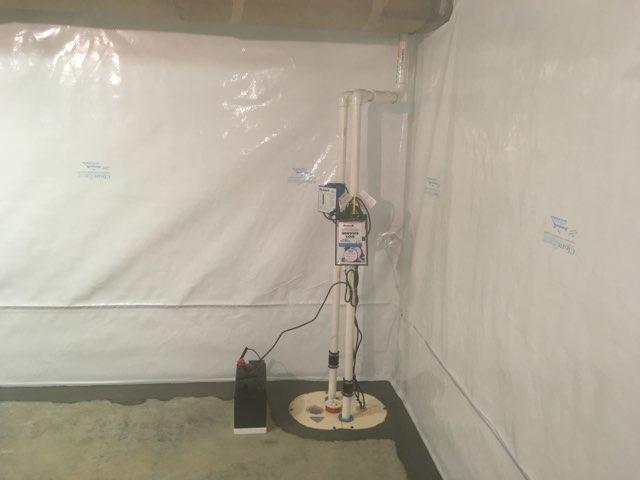 After Basement Waterproofing - TripleSafe Sump System