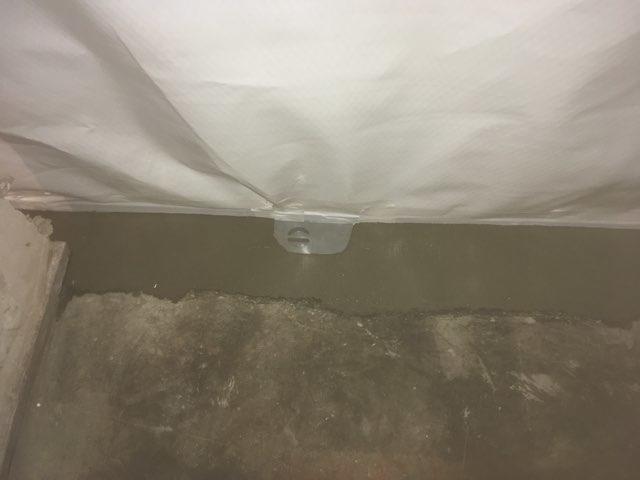After Basement Waterproofing - WaterGuard Inspection Port