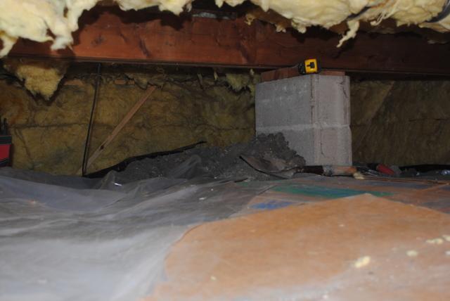 Unusable crawlspace