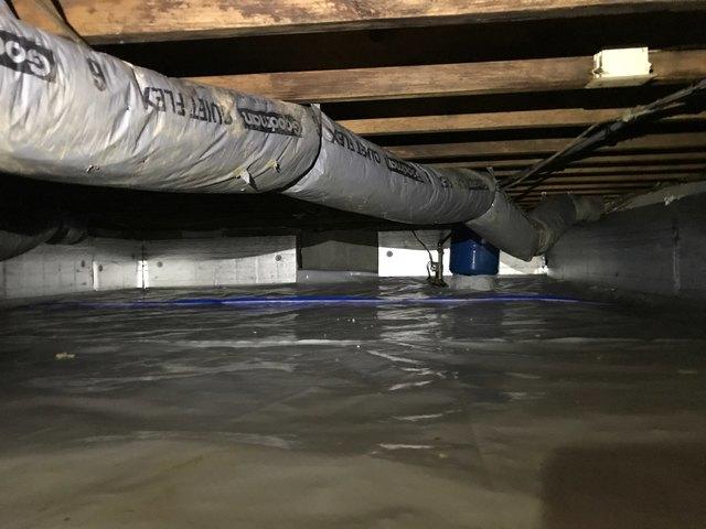 After - Well Pump in crawl space