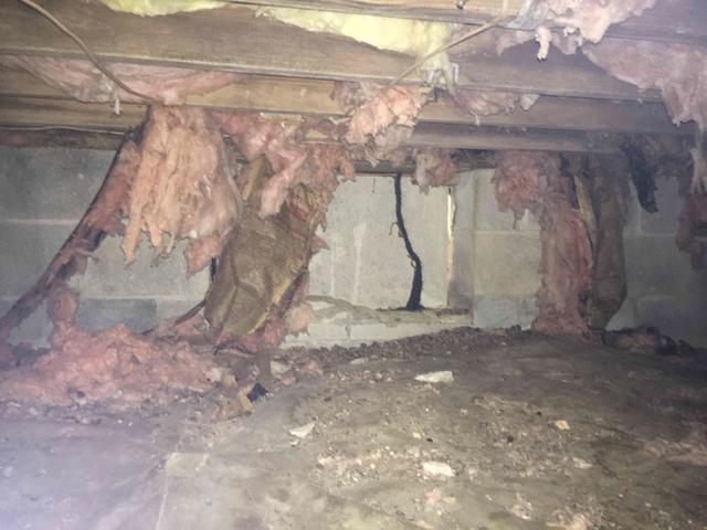 Before - Falling insulation
