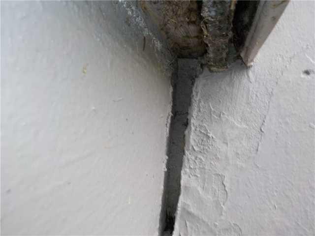 Under Porch Cracks