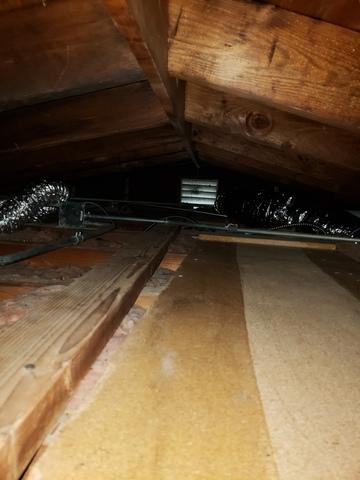 attic insulation in progress