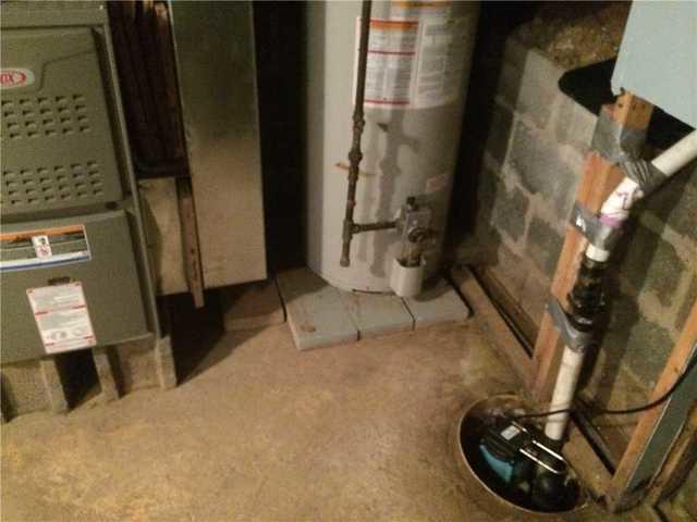 Water Heater Abutts Wall