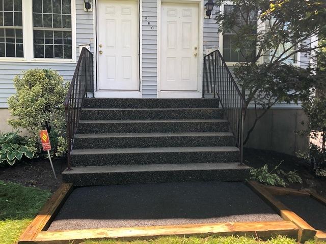 Power Washing Results for the Front Steps