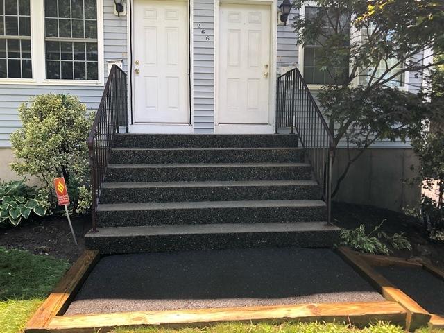 Power Washing Results for the Front Steps