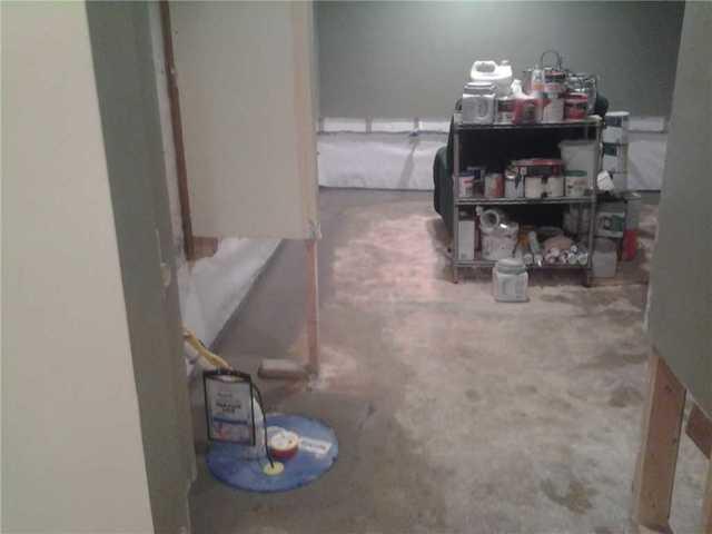 Finished basement waterproofing