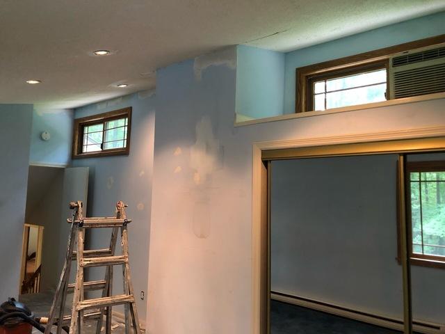 <p>Creating fresh, clean surfaces for the interior paint to adhere to in Guilford.</p>