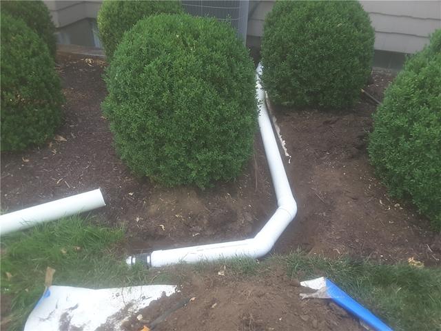 The Discharge Line Carries Pumped Water Out of the House