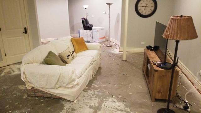 Basement flood in Glenview, IL