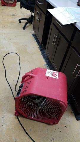 Water damage at a Lake Bluff office building