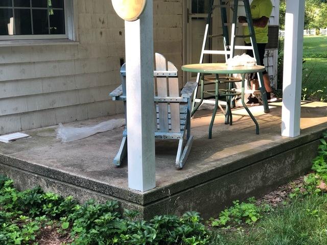 Before Power Washing