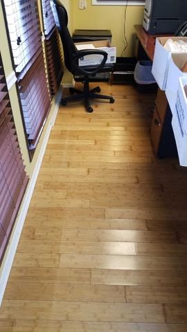 Flooded office space